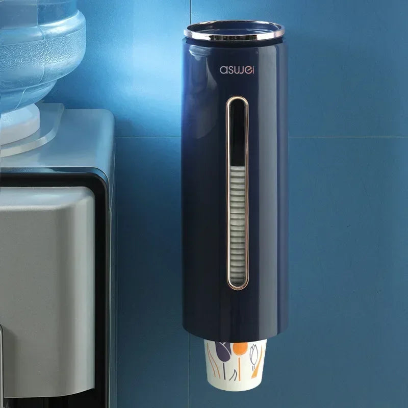 Wall-Mounted Automatic Drop Disposable Cup Dispenser Holder