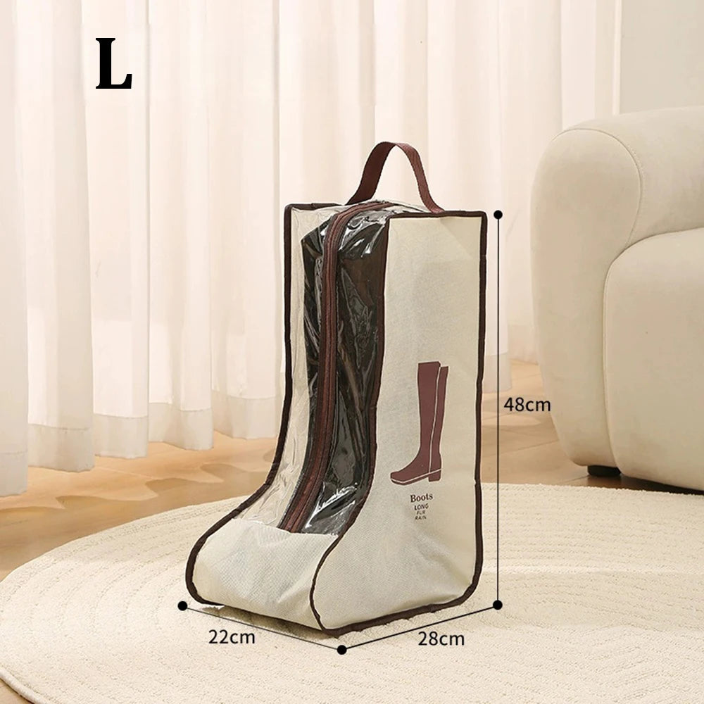 Tall Boots Storage Bag – Waterproof, Dustproof & Foldable Boot Storage Bag Peaceful Pleasures Health and Wellness White-L