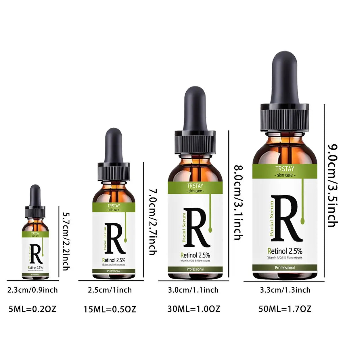 TRSTAY Retinol & Vitamin C Face Serum – Brighten & Moisturize