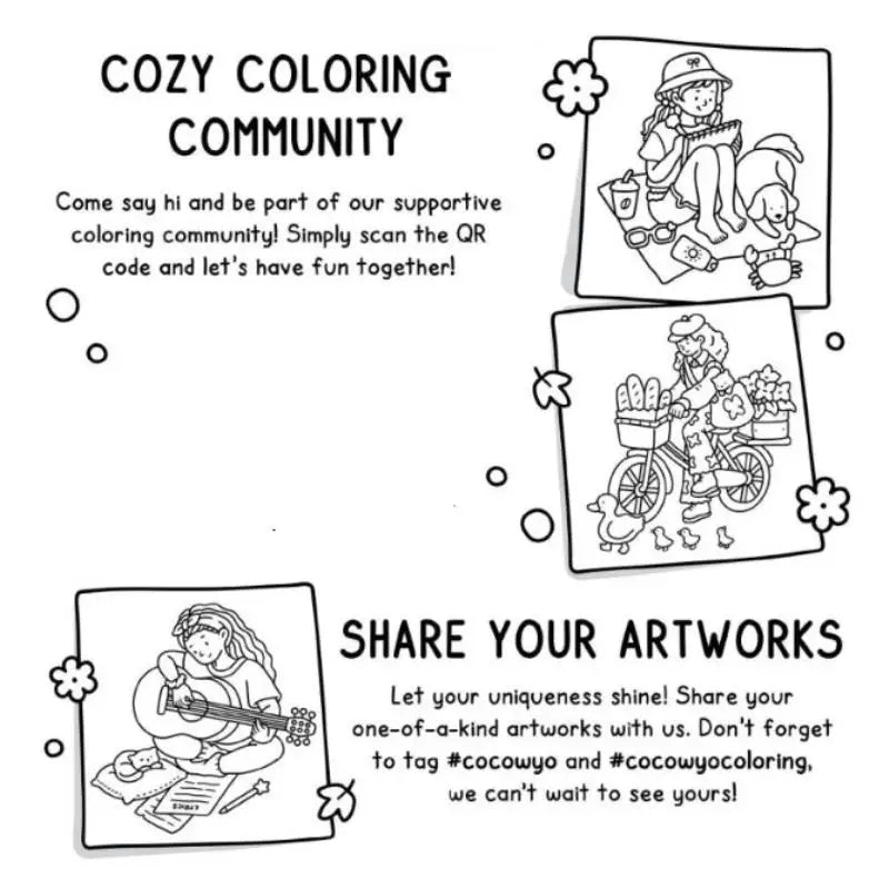 Coloring Books Adults Bold Easy Patterns Cute Drawing Party Birthday