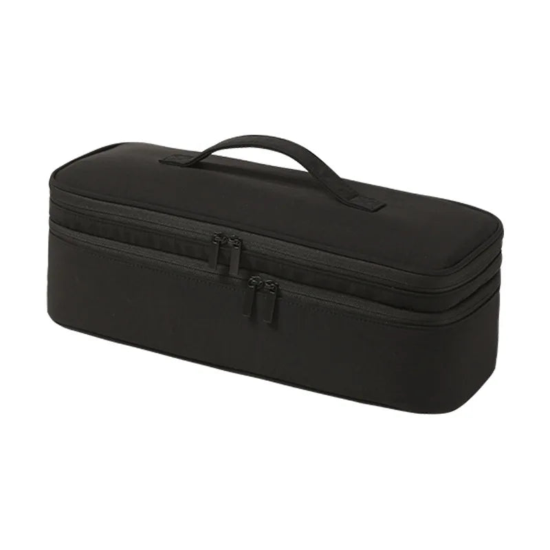Large Capacity Carring Hair Dryer Storage Bag Dustproof Travel Case Multi-Pocket Organizer Pouch for Dyson Curling Hair Dryer Peaceful Pleasures Health and Wellness Black