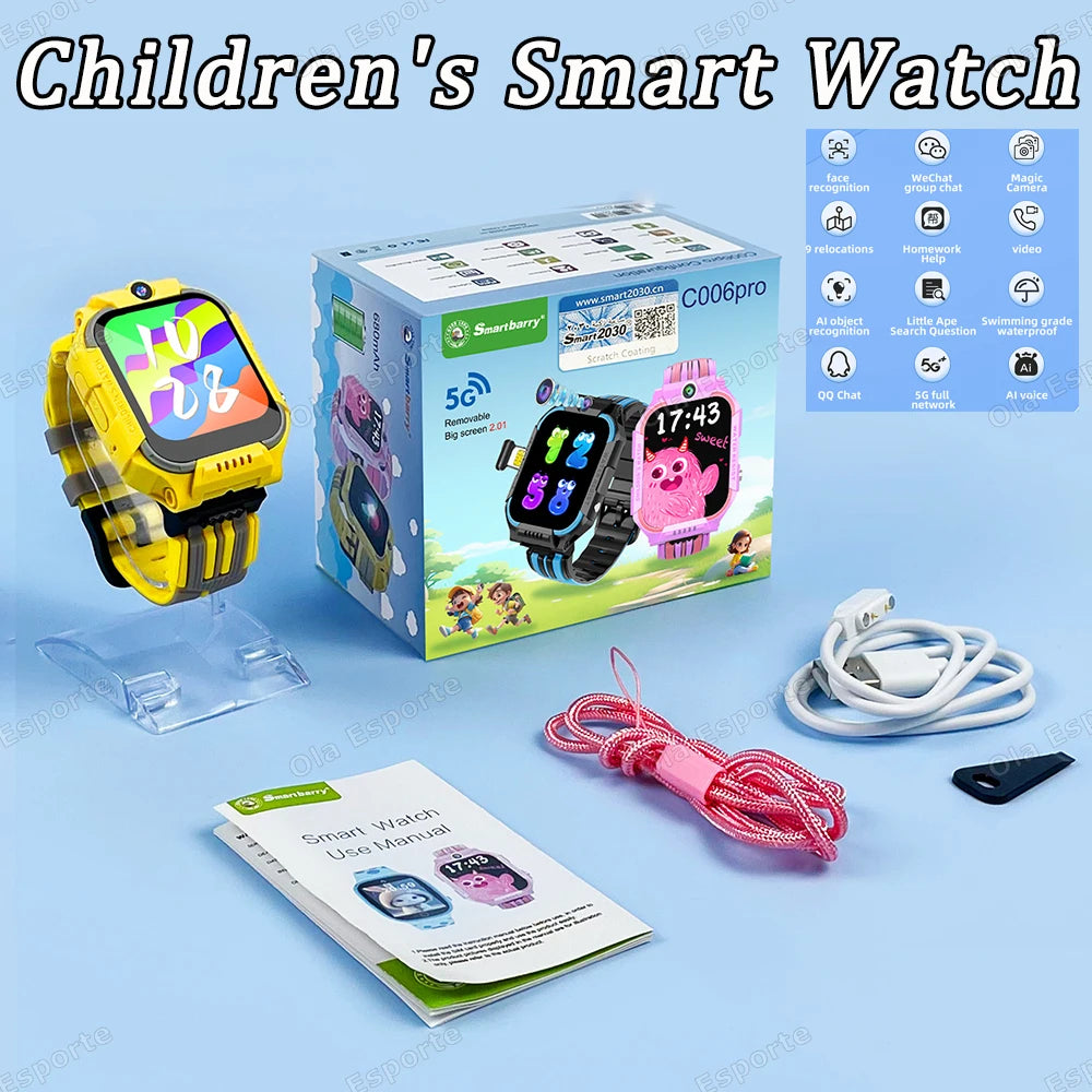 Kids 4G GPS Smart Watch | SOS Camera SIM Card Boys Girls