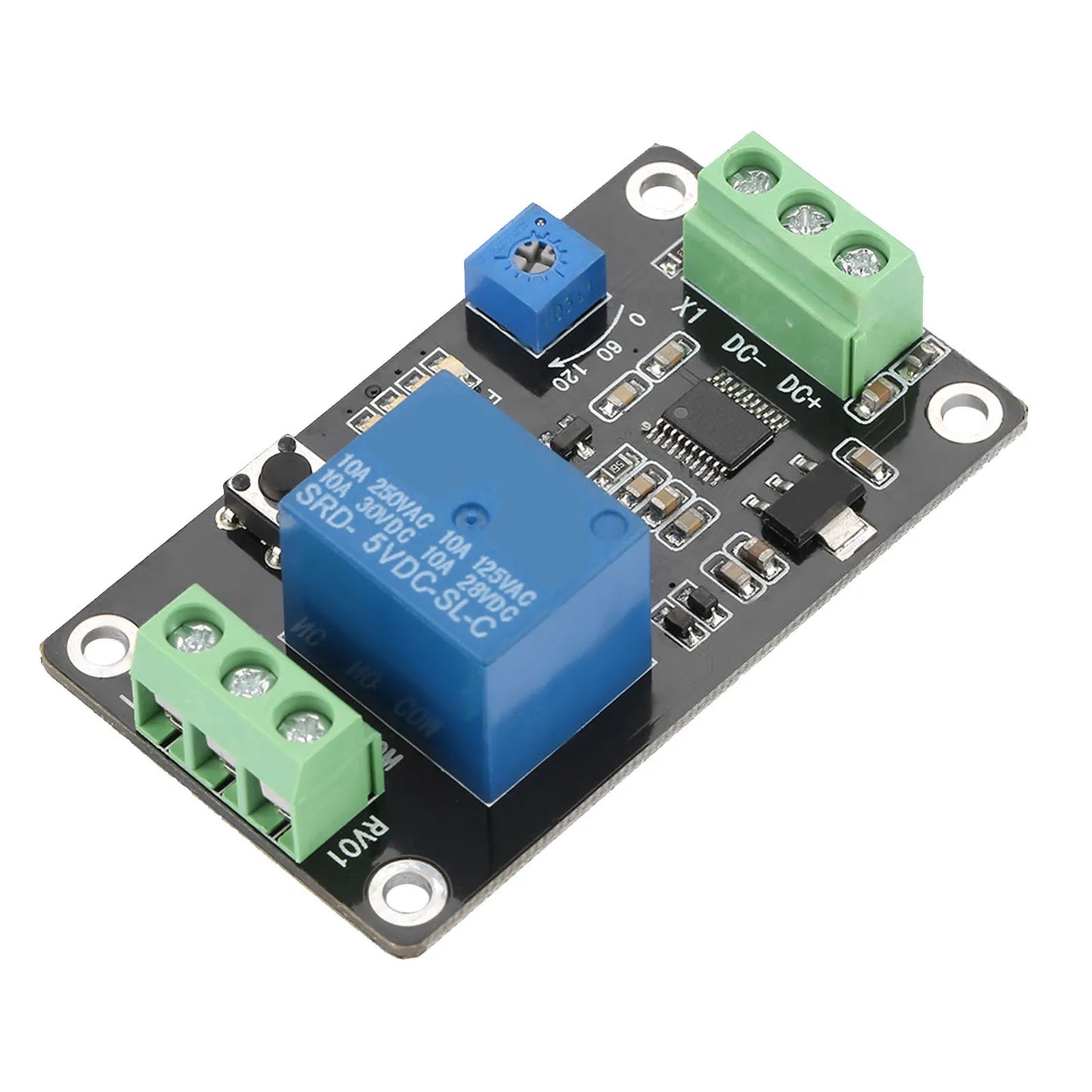 Delay Timer Relay Delay Timer Relay Self locking Delay On Off Time Super 555 Timer 5V/12V/24V Peaceful Pleasures Health and Wellness 5V
