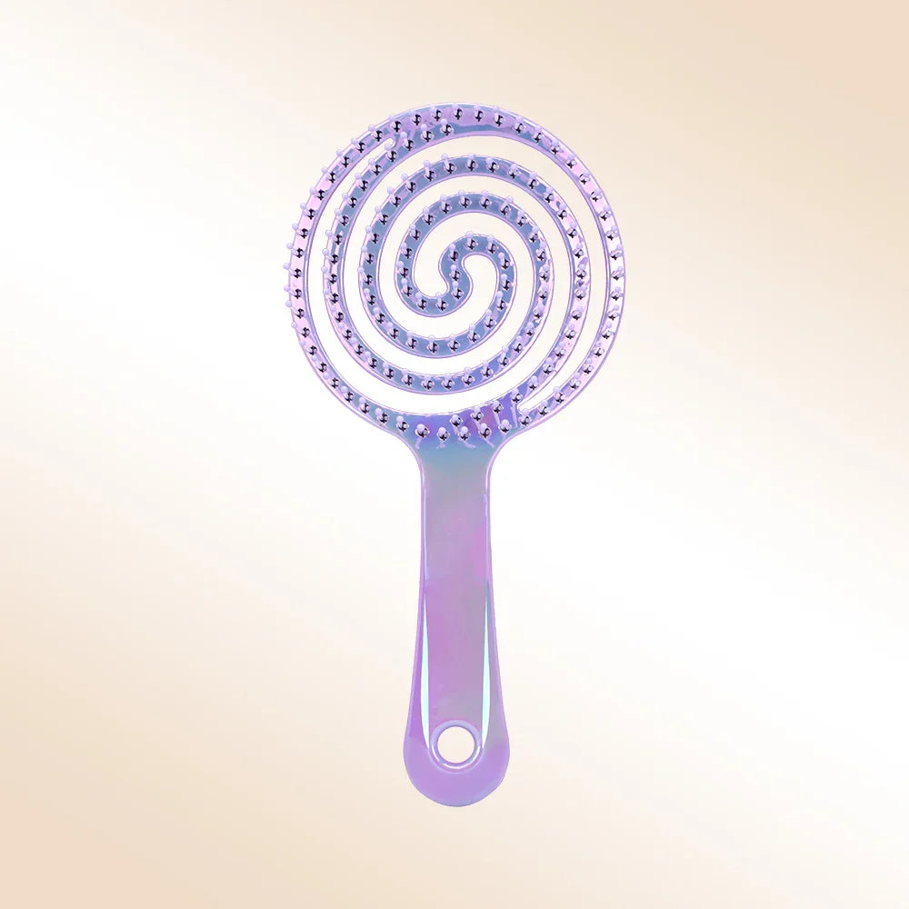 Round Hollow Hair Brush – Detangling, Volume & Scalp Massage