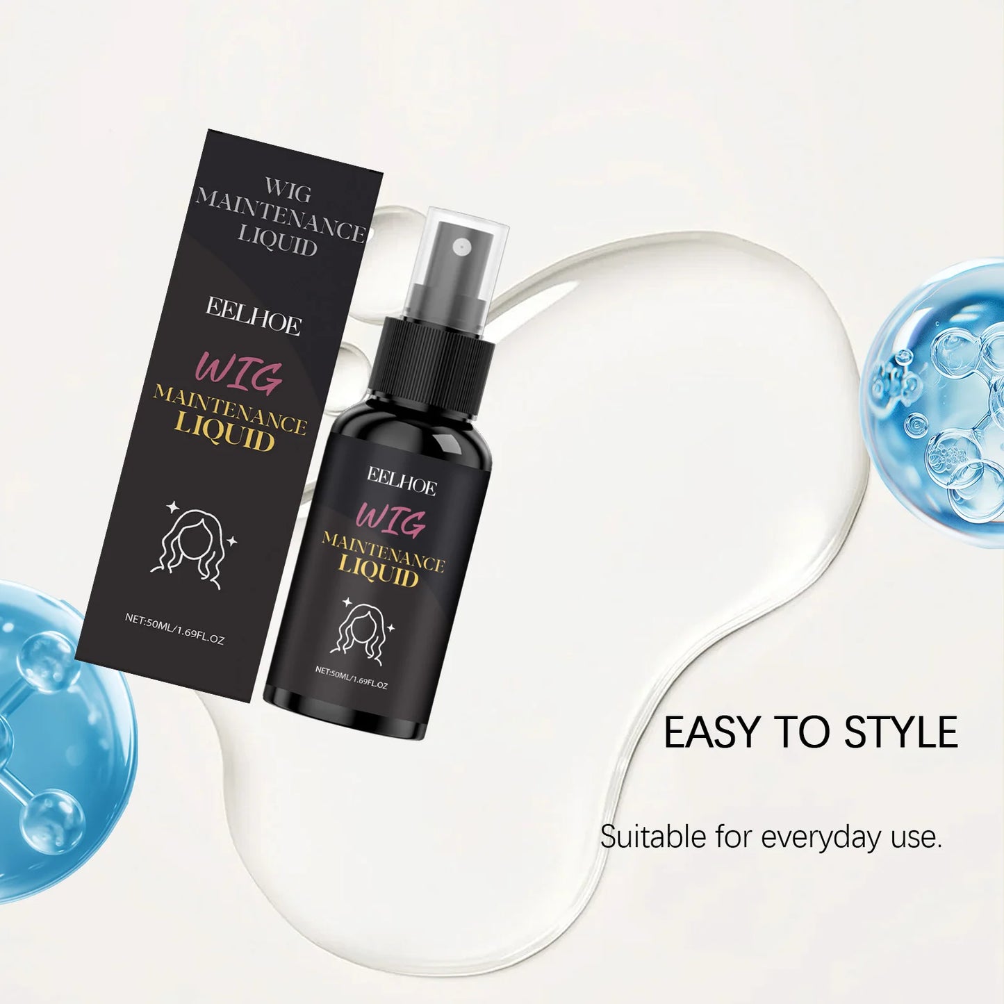 Eelhoe Coconut Wig Spray – Volume, Frizz Control & Softness