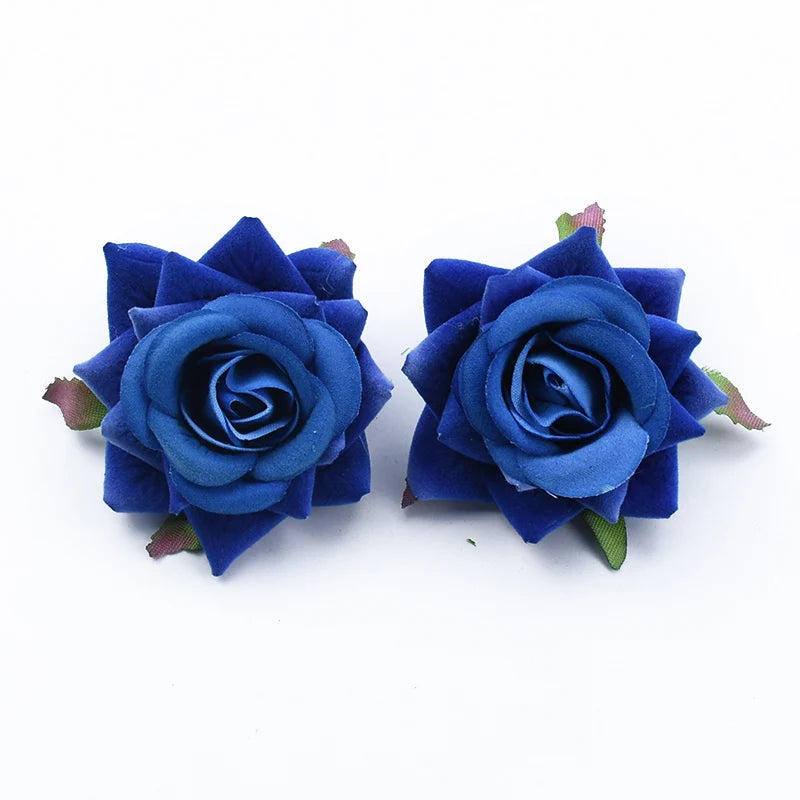 50/100 Pcs Silk Artificial Rose Heads – Wedding & Home Décor