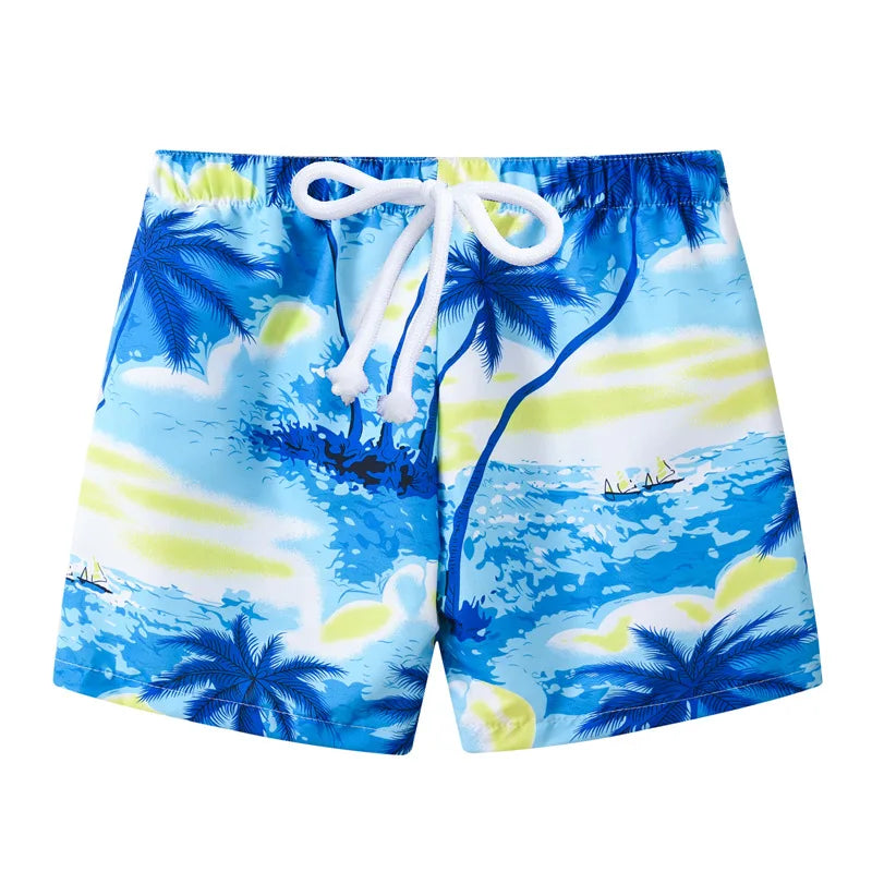 Boys Swim Trunks UPF 50+ Quick-Dry Beach Shorts Kids 3–13Y