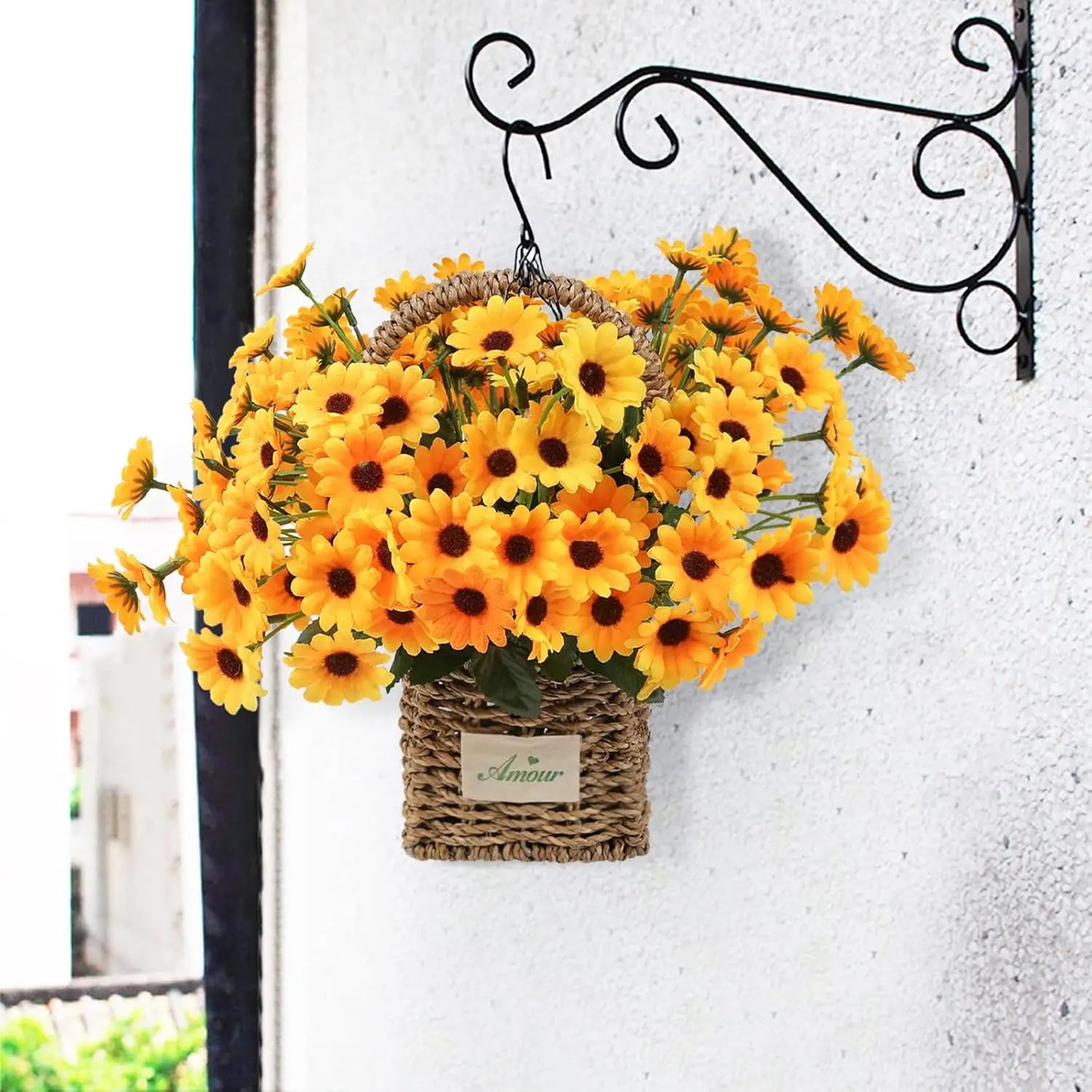 Silk Daisy Artificial Flower Bouquet – Wedding & Home Decor