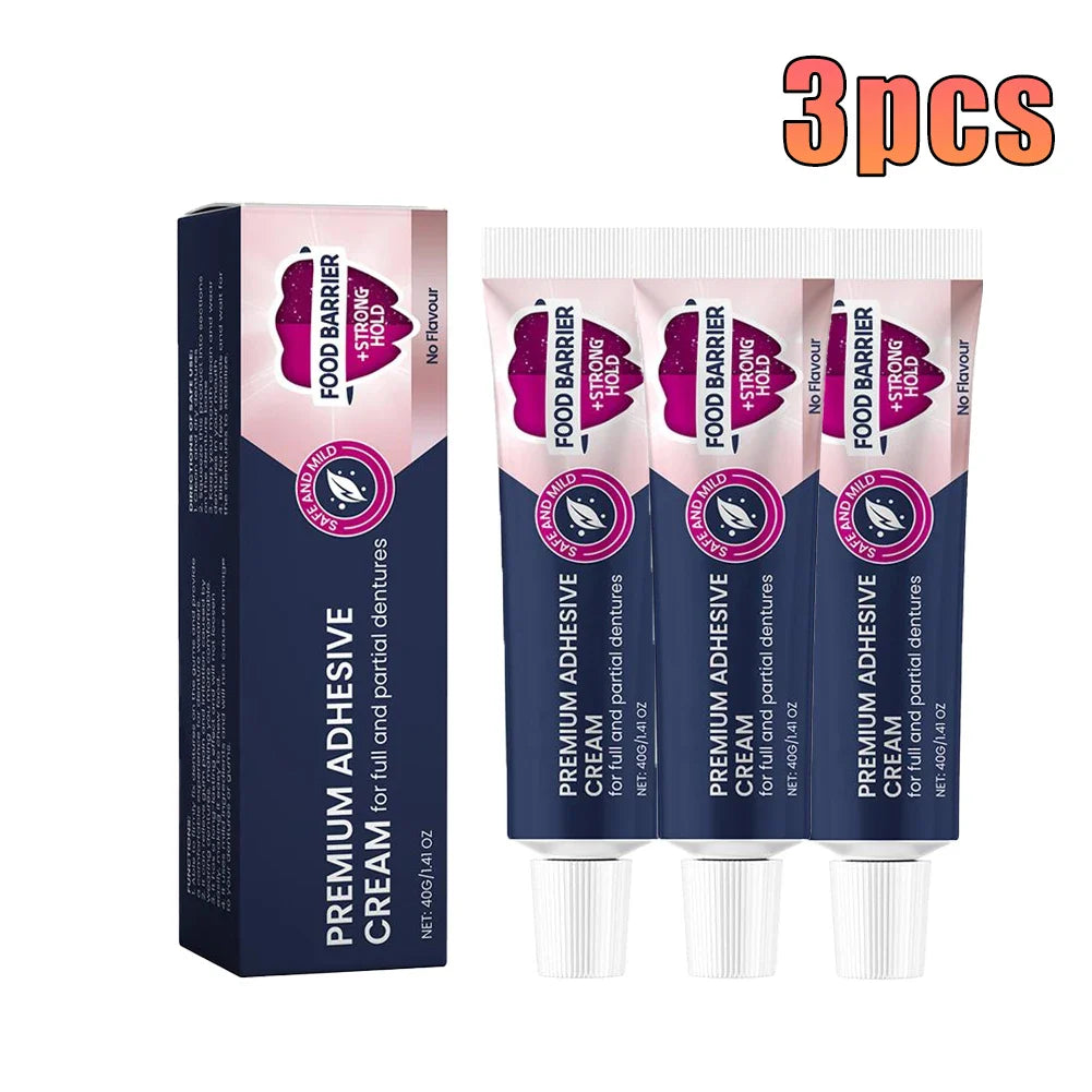 Strong Hold Denture Adhesive Cream – All-Day Secure Fit 40g