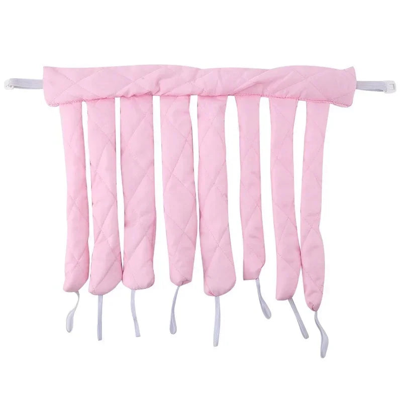DIY Hair Styling Tools, No Heat Curls Sleeping Soft Headband Ribbon Hair Rollers, Heatless Spiral Curlers Peaceful Pleasures Health and Wellness Pink China Mainland