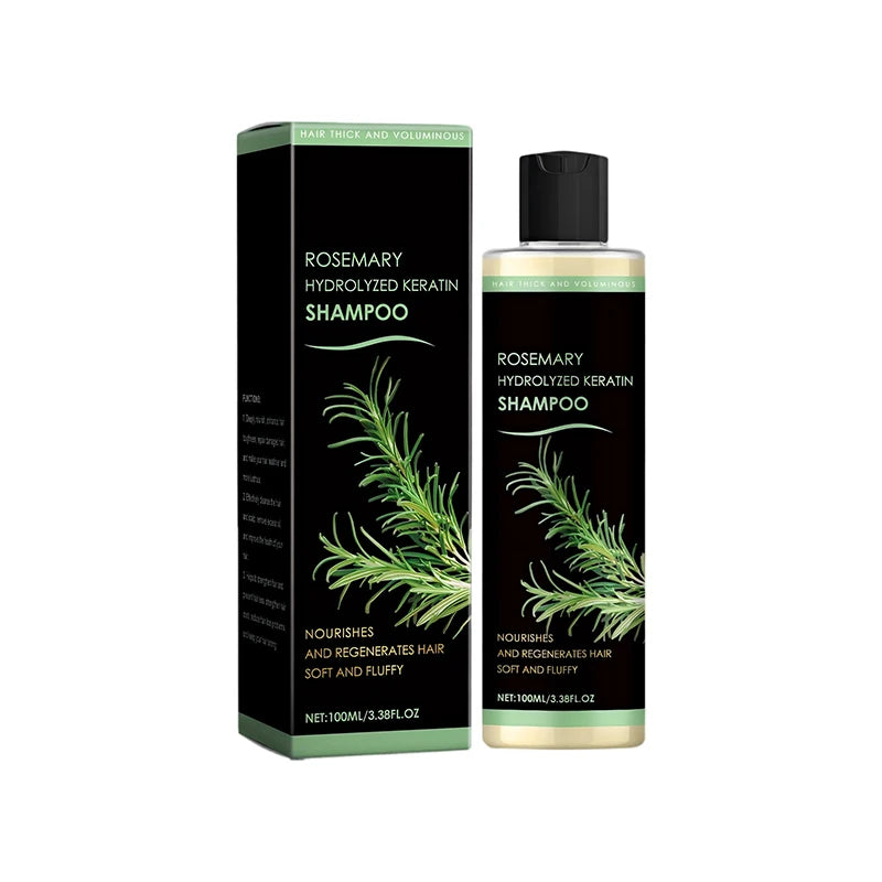 Rosemary Shampoo Herbal Extracts Daily Scalp Cleansing Oil Control Volumizing Smoothing & Nourishing Strong Hair Roots Shampoo Peaceful Pleasures Health and Wellness Relieve itching100ml