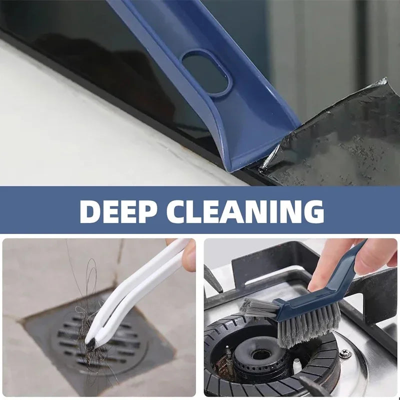 Long-Handle Bathroom Scrub Brush – Tile, Grout & Tub