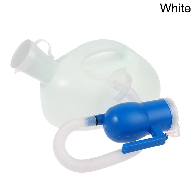 3000ml Elderly Portable Outdoor Travel Pee Toilet Tools Urinal Container With Lid Car Use Bottle Urinal Funnel For Men Peaceful Pleasures Health and Wellness White