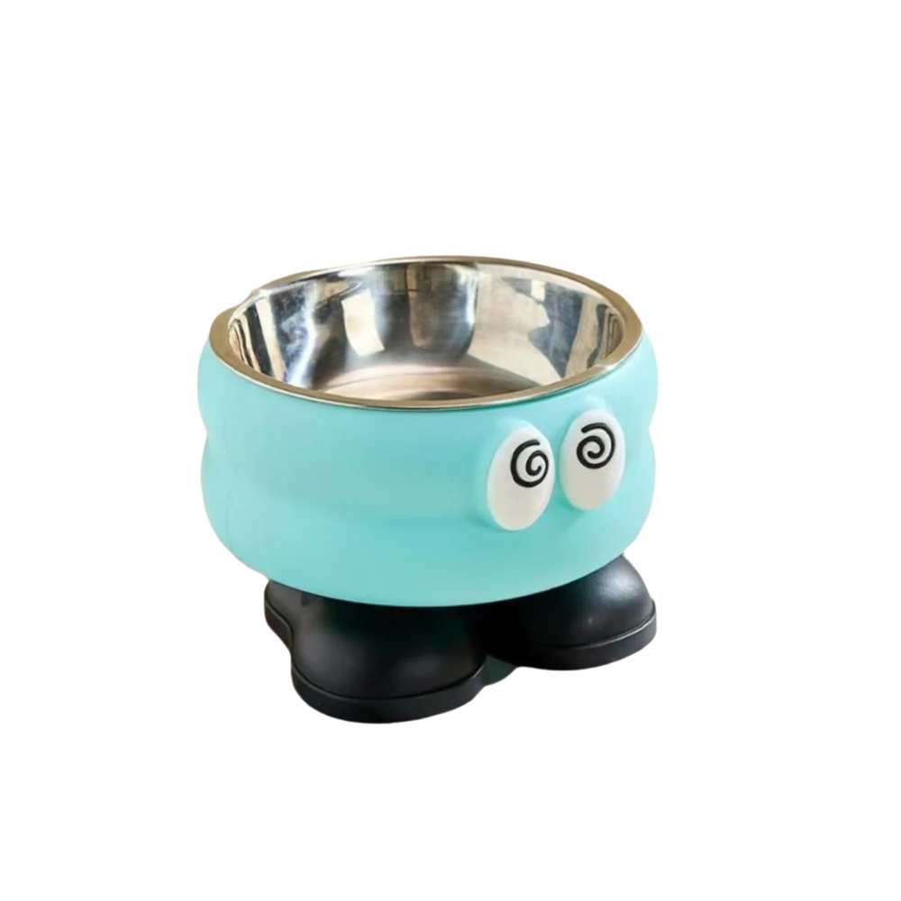 Elevated Stainless Steel Pet Bowl | Non-Slip Anti-Tip