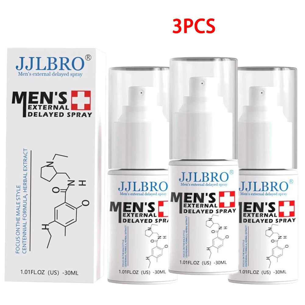 1/2/3PCS Men's Delay Spray Long Lasting Effective Delay Seven Times A Night Energy Massage Spray Peaceful Pleasures Health and Wellness 3PCS