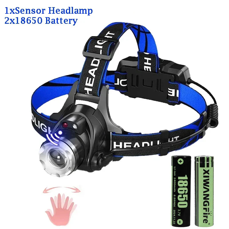1000LM Zoomable LED Headlamp | Waterproof, 3 Modes, 18650