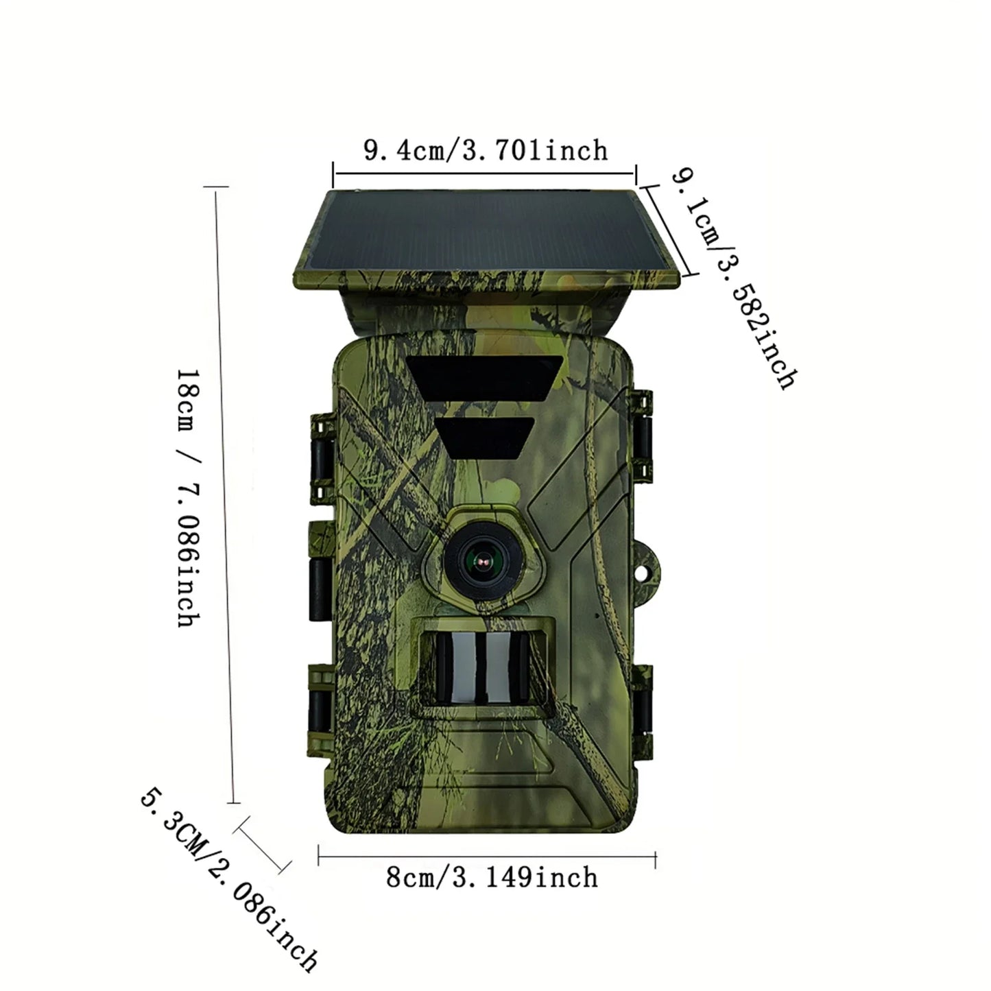 Wifi Hunting Camera Solar Trail 8K 60MP Wildlife IP66 Waterproof