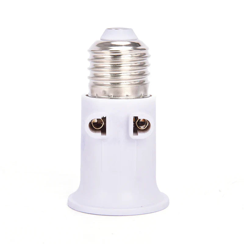 E27 Lamp Holder Adapter EU Plug – Fireproof PBT Socket