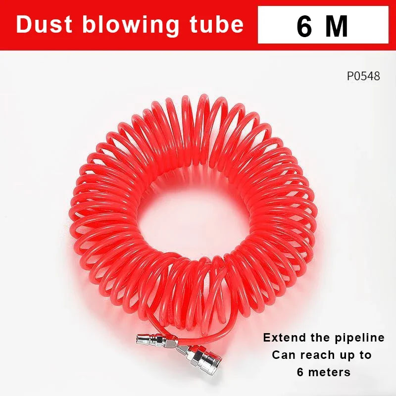 300/600cm Pneumatic Tools Hose Air Pneumatic Hose Spiral Pipe Air Compressor Hose Long Pneumatic Hose Air Compressors Tube Peaceful Pleasures Health and Wellness 6M