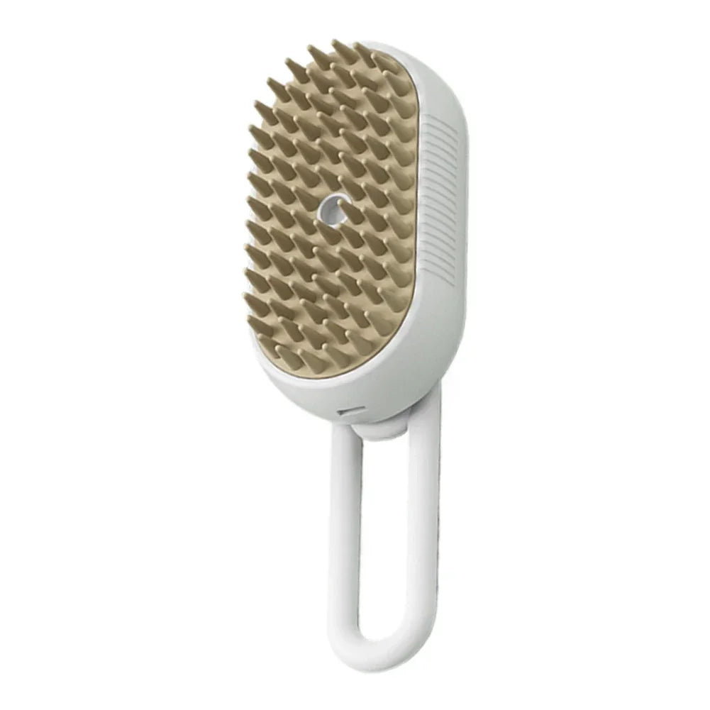3-in-1 USB Steam Pet Brush | Cat & Dog Grooming Comb