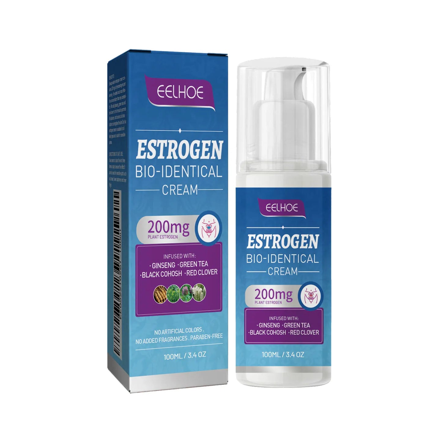 Estrogen Relief Cream for Women – Menopause Hormone Balance Peaceful Pleasures Health and Wellness 1Pcs 100ml Boxed