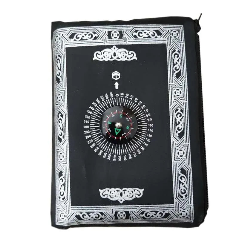 Portable Prayer Rug with Compass & Pouch – 100x60cm Mat