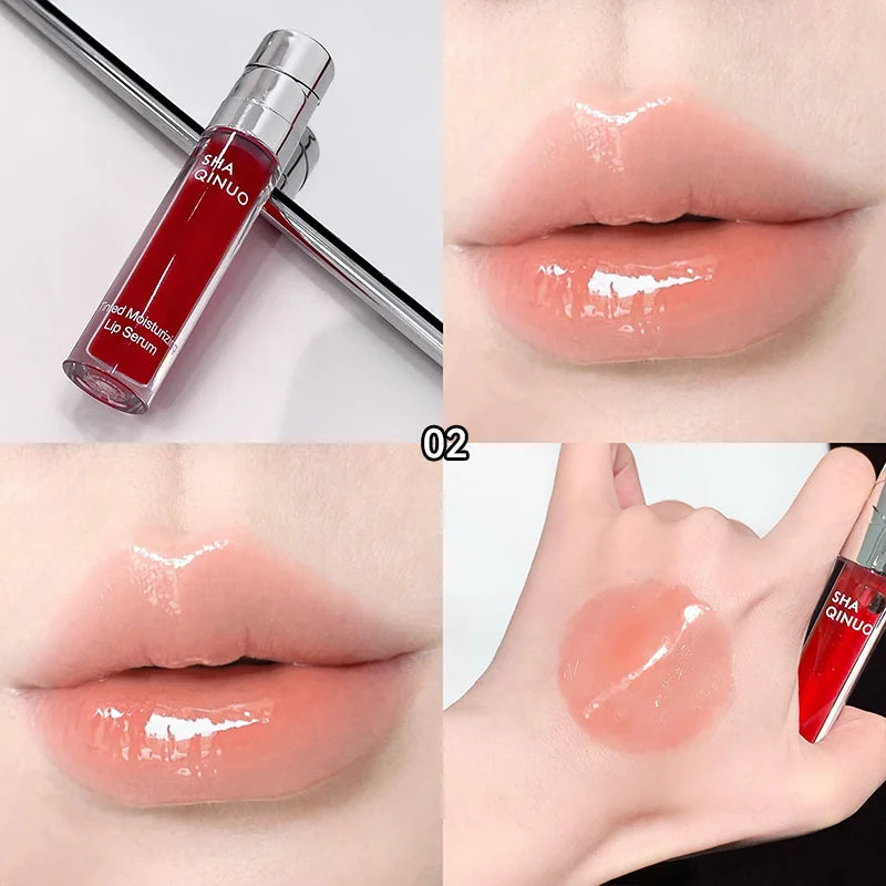 SHAQINUO Tinted Lip Serum | Glossy Mirror Finish Nude Lip Gloss