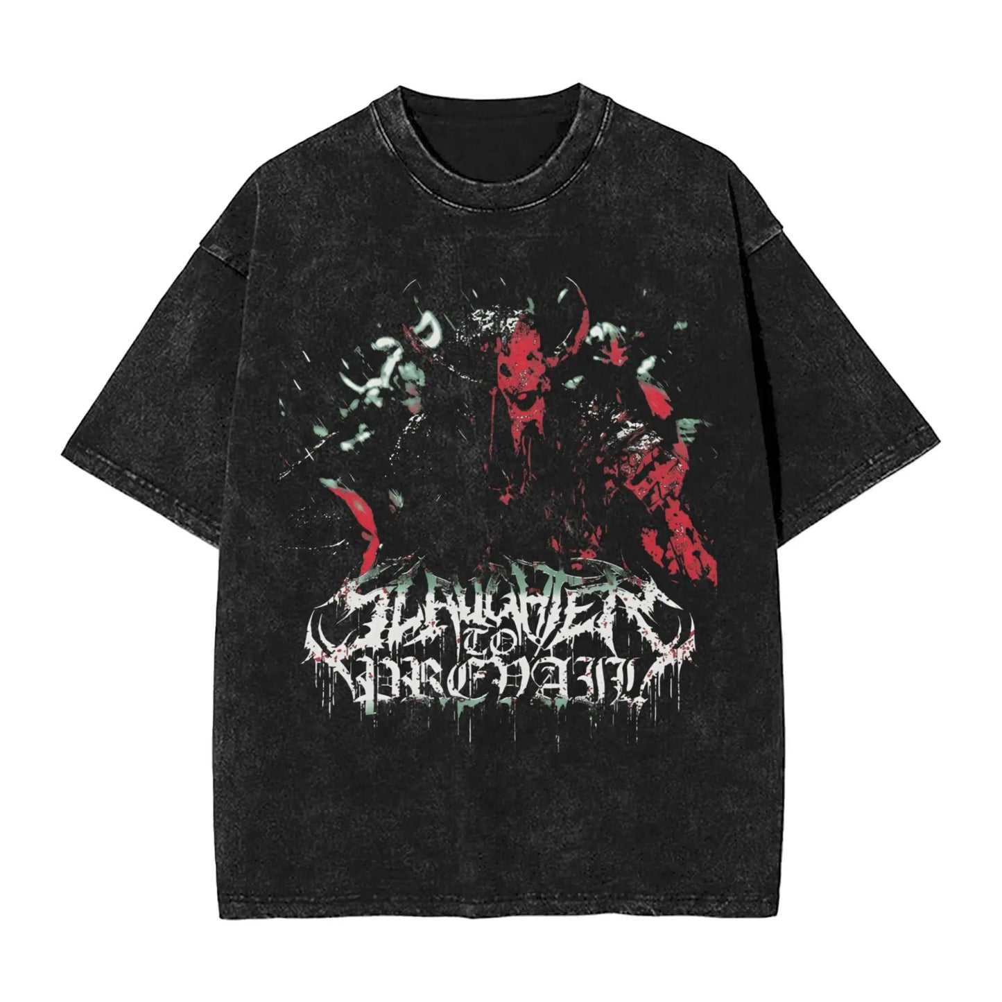 Slaughter to Prevail T Shirt Men's Cotton Unique T-Shirt Round Neck Tee Shirt Short Sleeve Tops Printed Peaceful Pleasures Health and Wellness 5 L