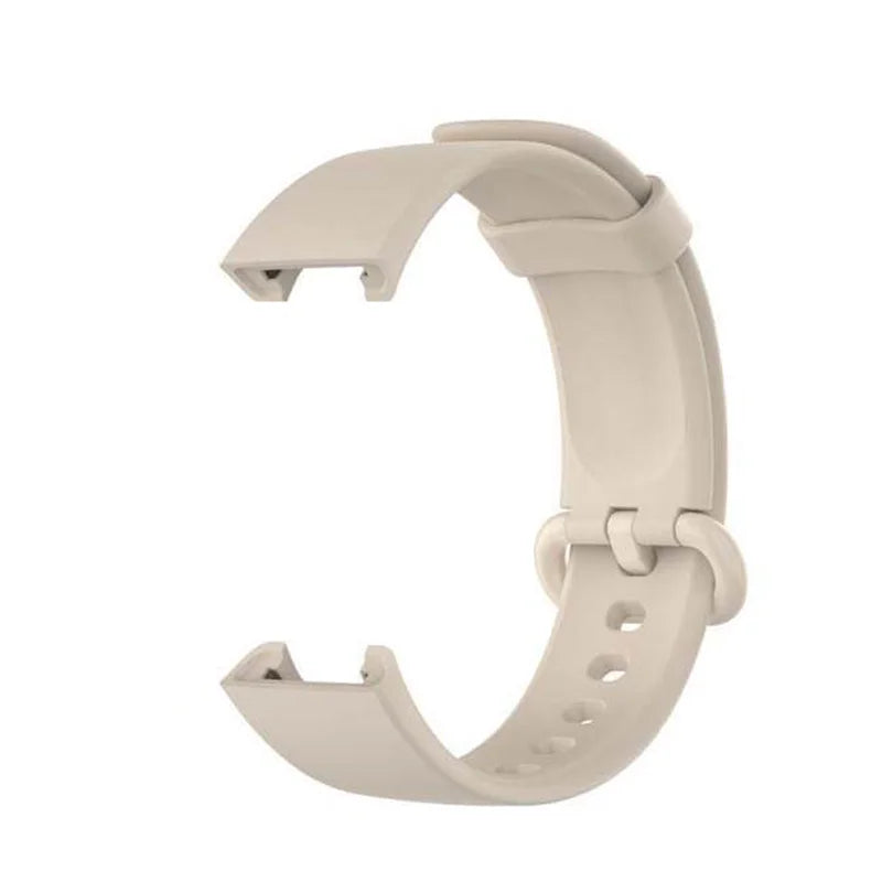 Silicone Sport Strap for Redmi Watch 1 & Mi Watch Lite Peaceful Pleasures Health and Wellness ivory White