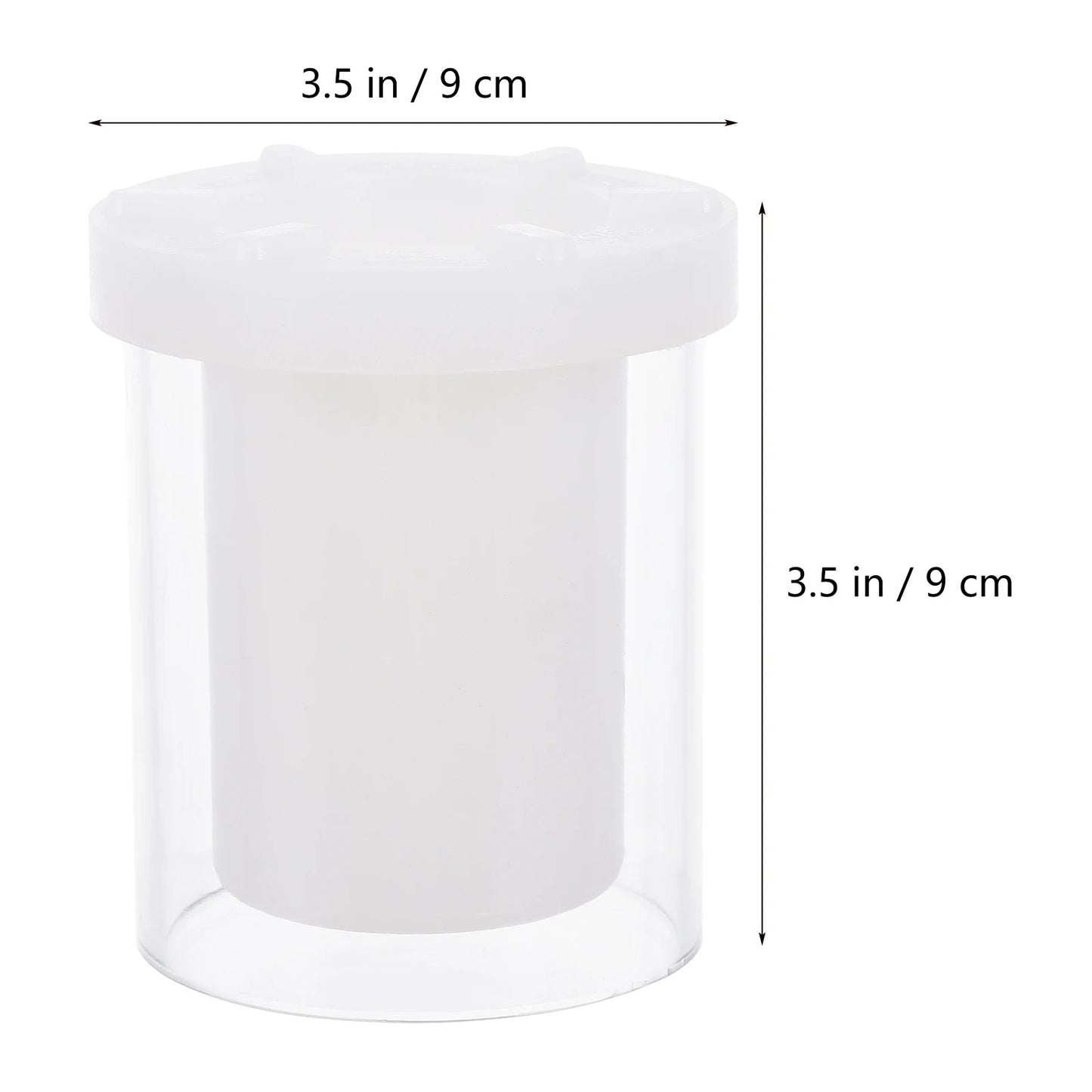 Plastic Cylinder Mold Hollow Mold Candles Decoration Aromatherapy Molds Plaster Mould Home Crafts Decoration Peaceful Pleasures Health and Wellness 7.5x7.5cm