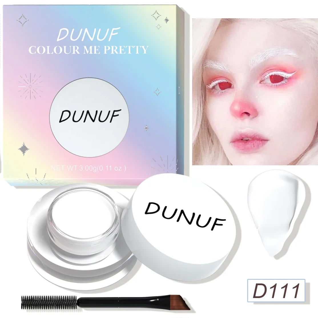 DUNUF Cream Eyeshadow & Eyeliner Gel – 12 Matte Shades