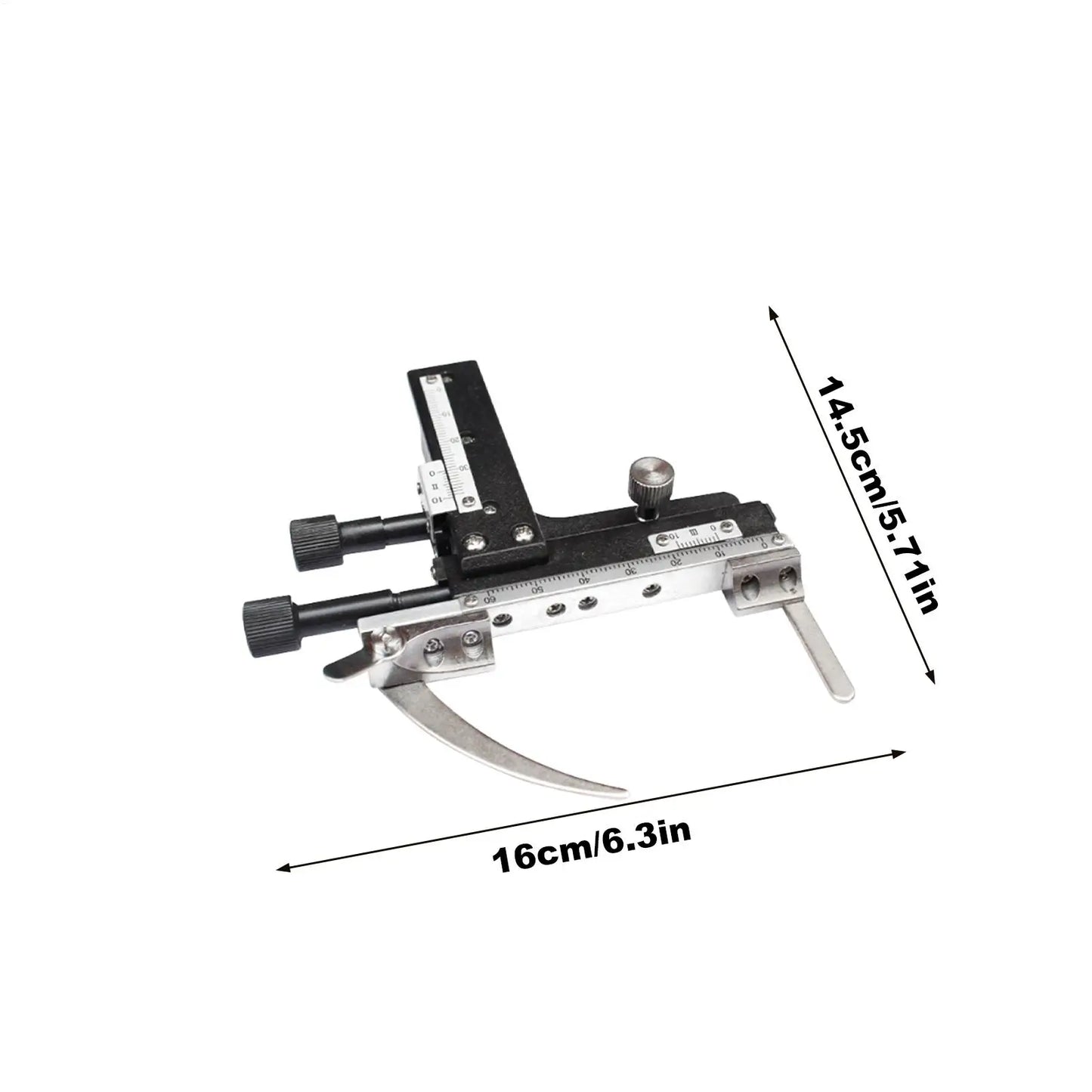 Microscope Moveable Stage with Precision Scale Microscope Attachable Stage for Students Teachers Scientists Inspectors Peaceful Pleasures Health and Wellness