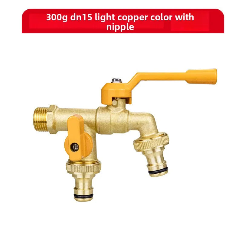 Brass Ball Valve & Bulkhead Fitting – 1/2" Female x 3/4" Male