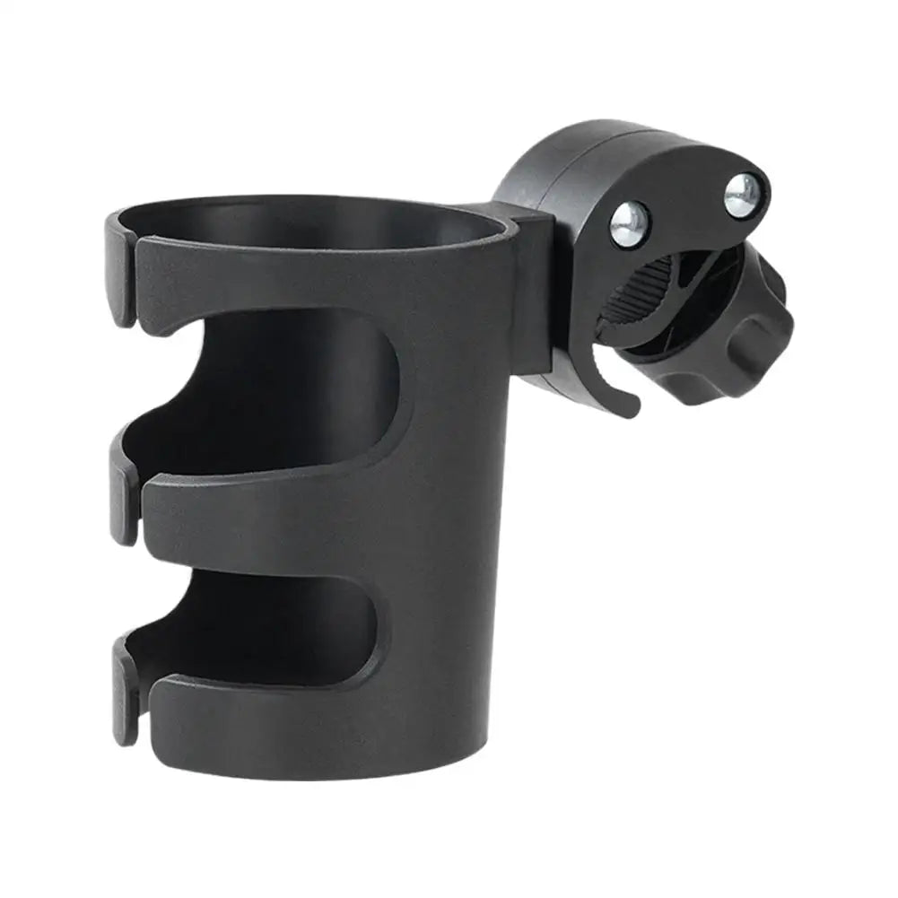 Adjustable Clamp‑on Cup Holder Universal Bike Stroller Water Bottle Holder Durable Plastic Drink Holder for Baby Stroller Bicycl Peaceful Pleasures Health and Wellness Black