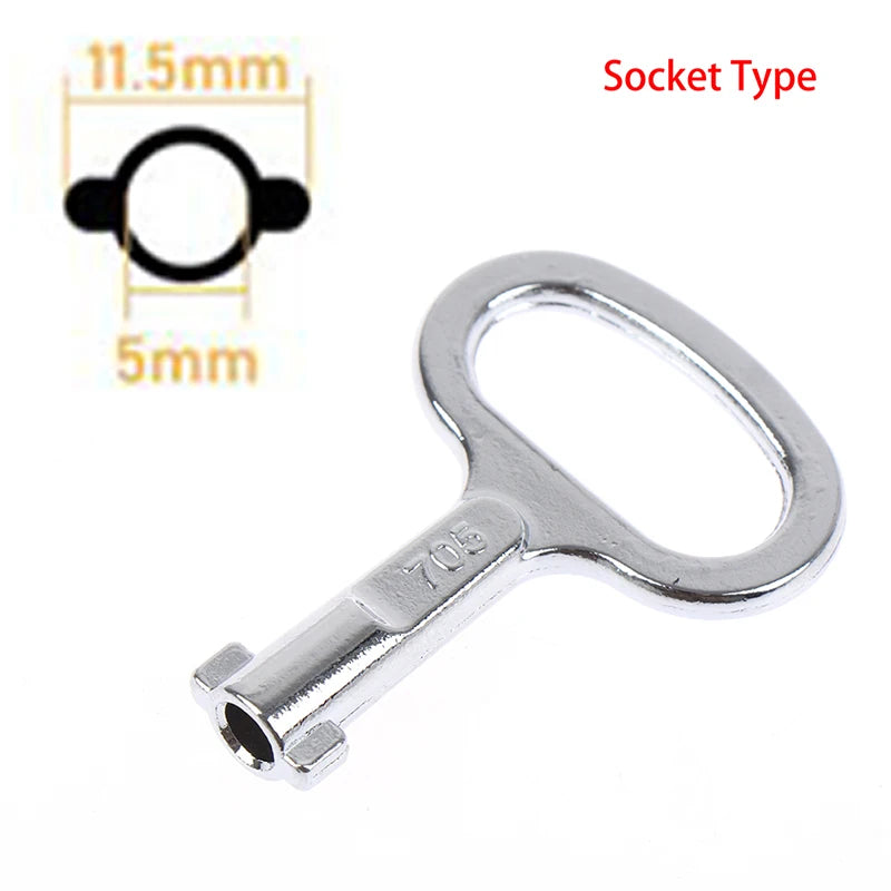 Multifunctional Triangular Key Socket Key Wrench For Electric Cabinets Wrench Panel Lock Metro Train Elevator Door Key Lock Peaceful Pleasures Health and Wellness A-Socket Type