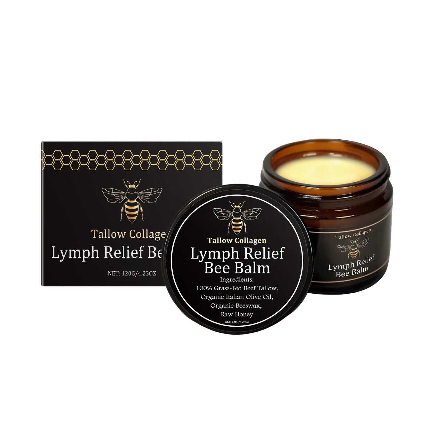 Beef Tallow Honey Balm – Nourishing Face & Body Cream 120g