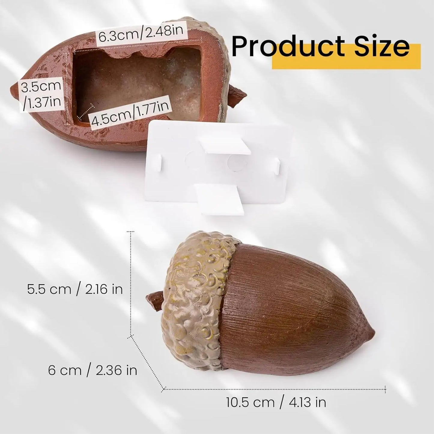 Hazelnut Secret Safe Box | Waterproof Resin Disguised Stash