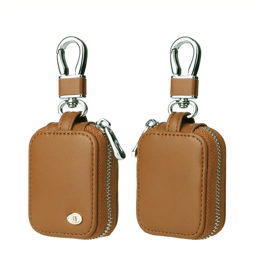 Leather Ke Organizer Protective Wallet Cases Edc Bluetooth Backpack Headset Shoulder Bag Handbags AppleAirpods Bags for Women Peaceful Pleasures Health and Wellness BROWN