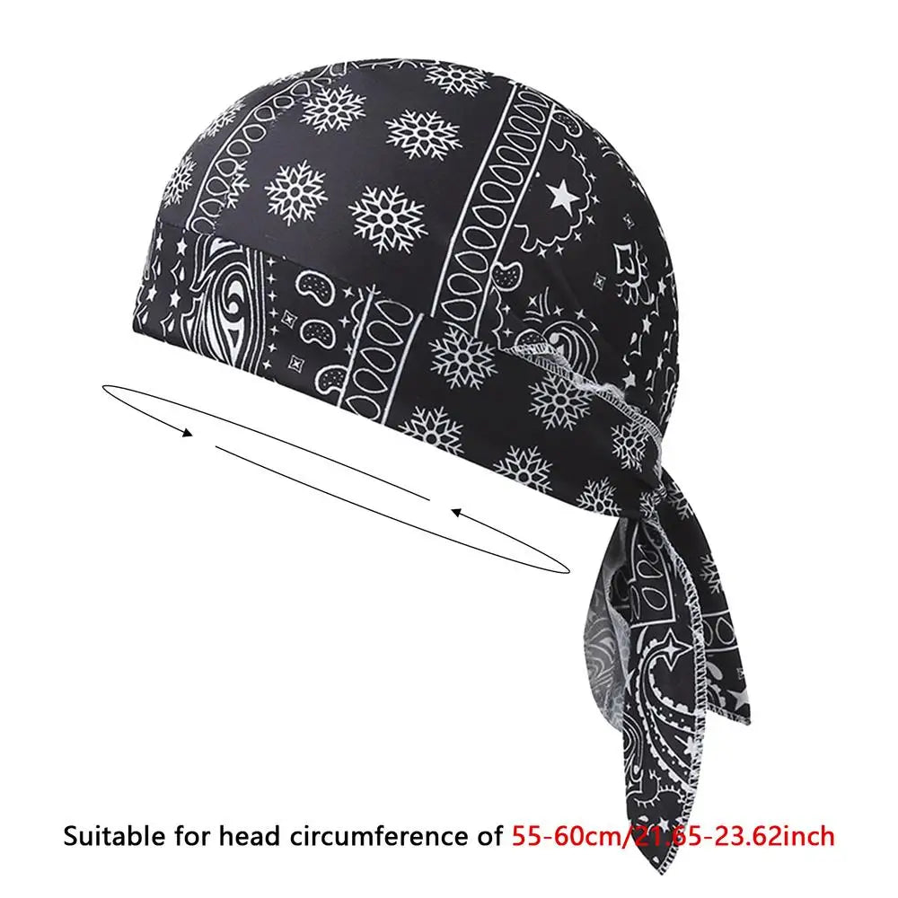 Stretch Sweat Wicking Do Rag Breathable Headscarf for Men Women, Outdoor Motorcycle, Cycling Running Workout Gym Peaceful Pleasures Health and Wellness 04