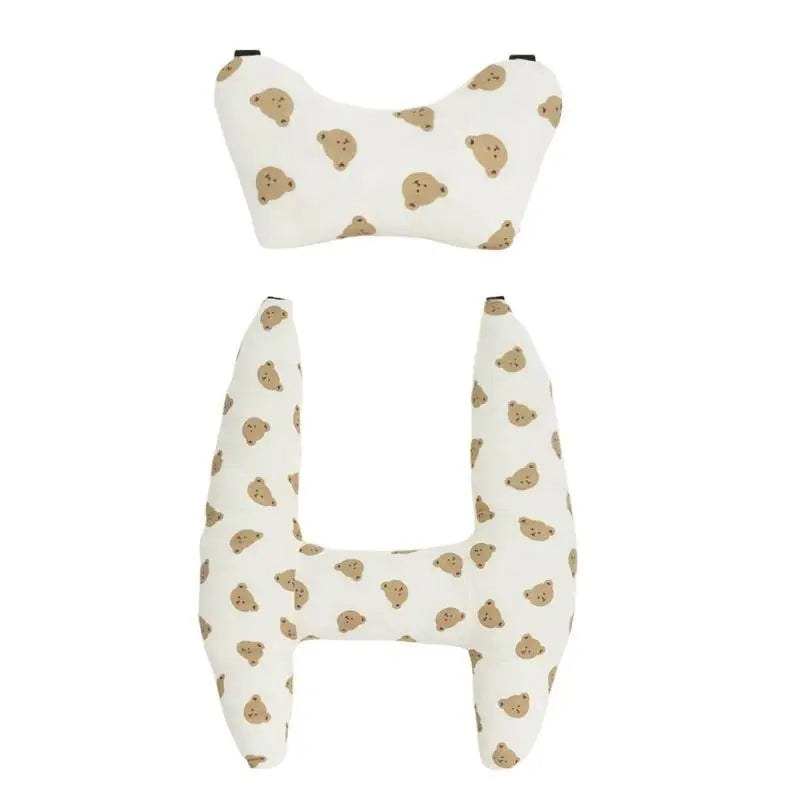 Kids H-Shaped Car Travel Pillow | Neck & Head Support Cushion