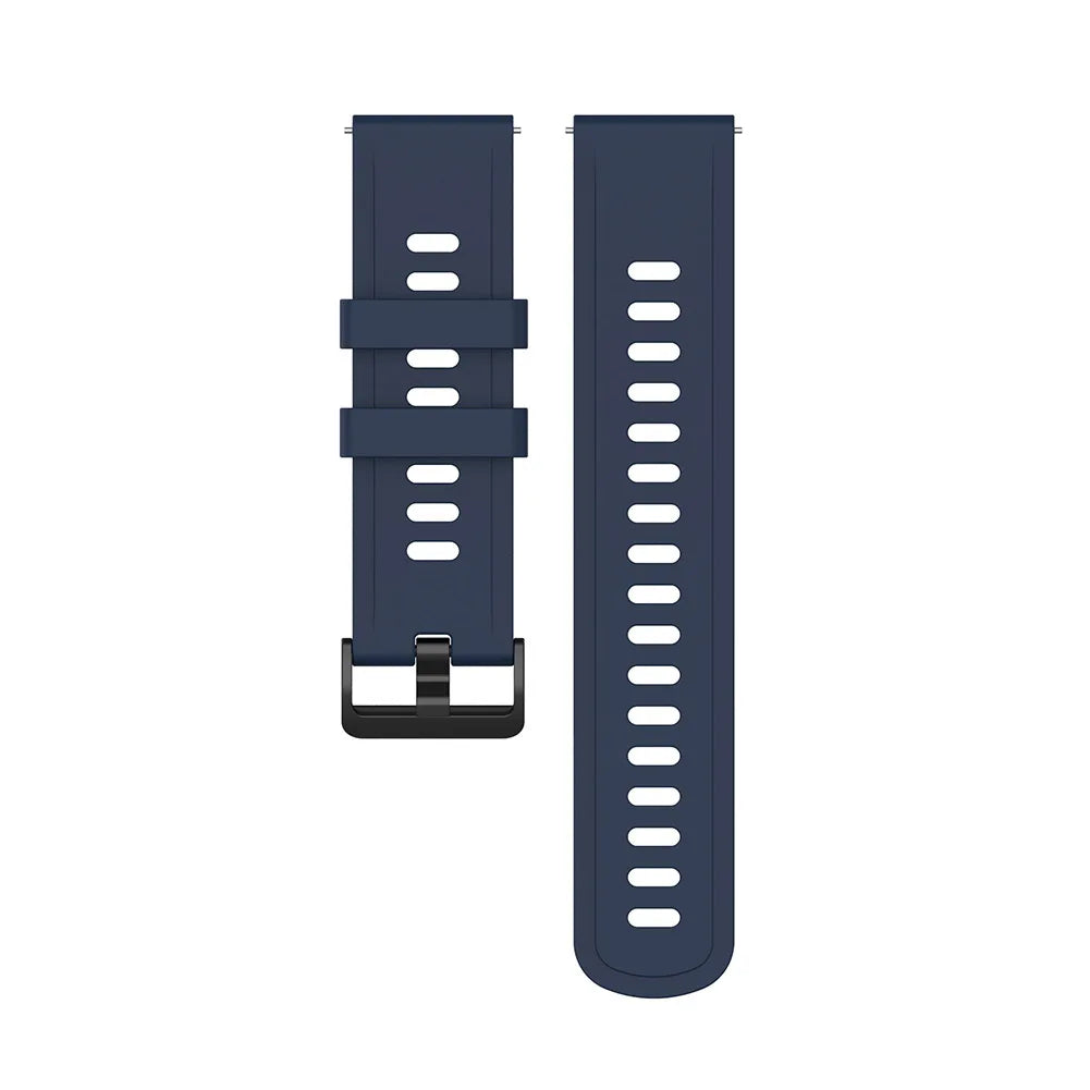 Silicone Watch Band for Xiaomi MI Watch S1 Active & Watch Color Peaceful Pleasures Health and Wellness Dark Blue spain