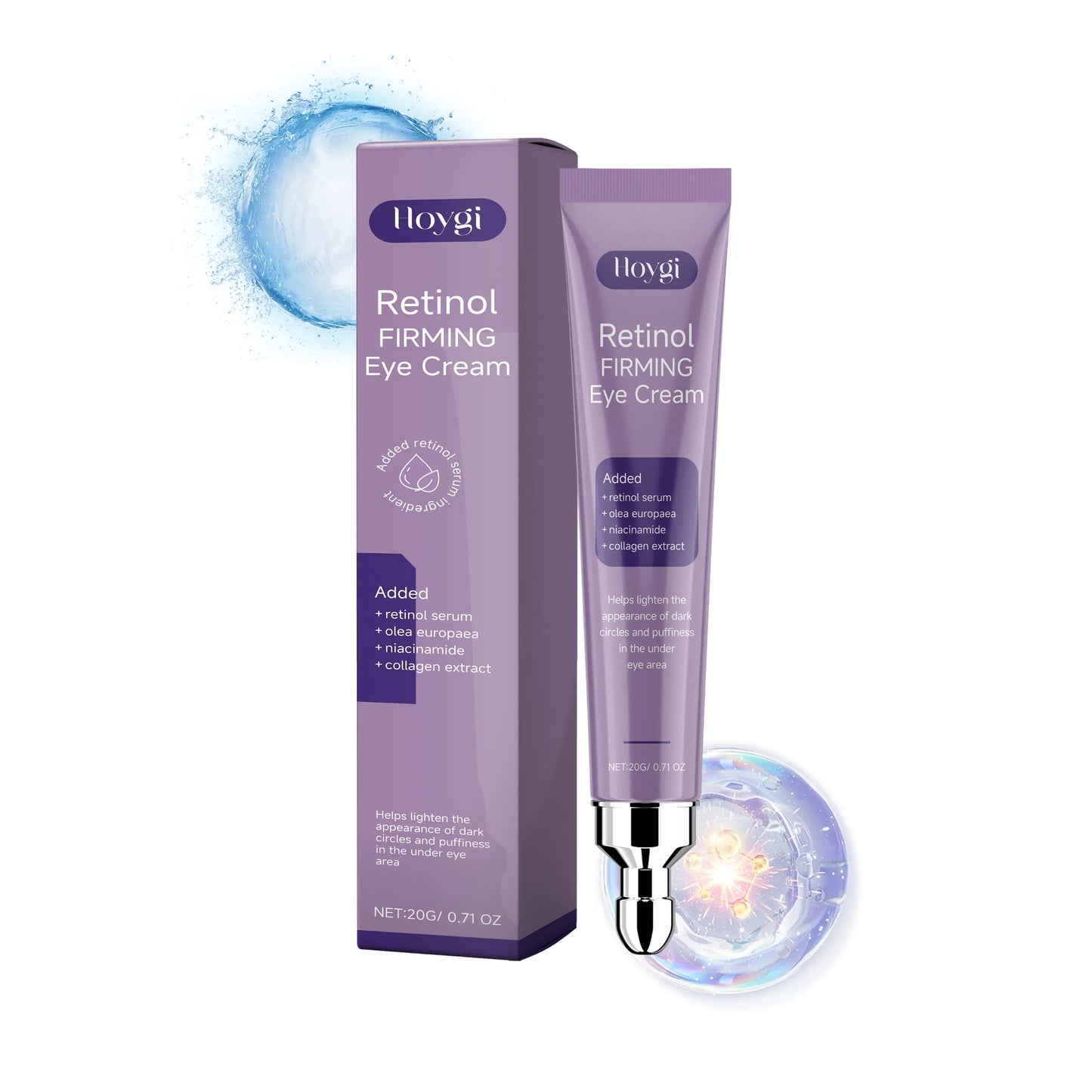 Hoygi Retinol Eye Cream – Dark Circles, Puffiness & Fine Lines