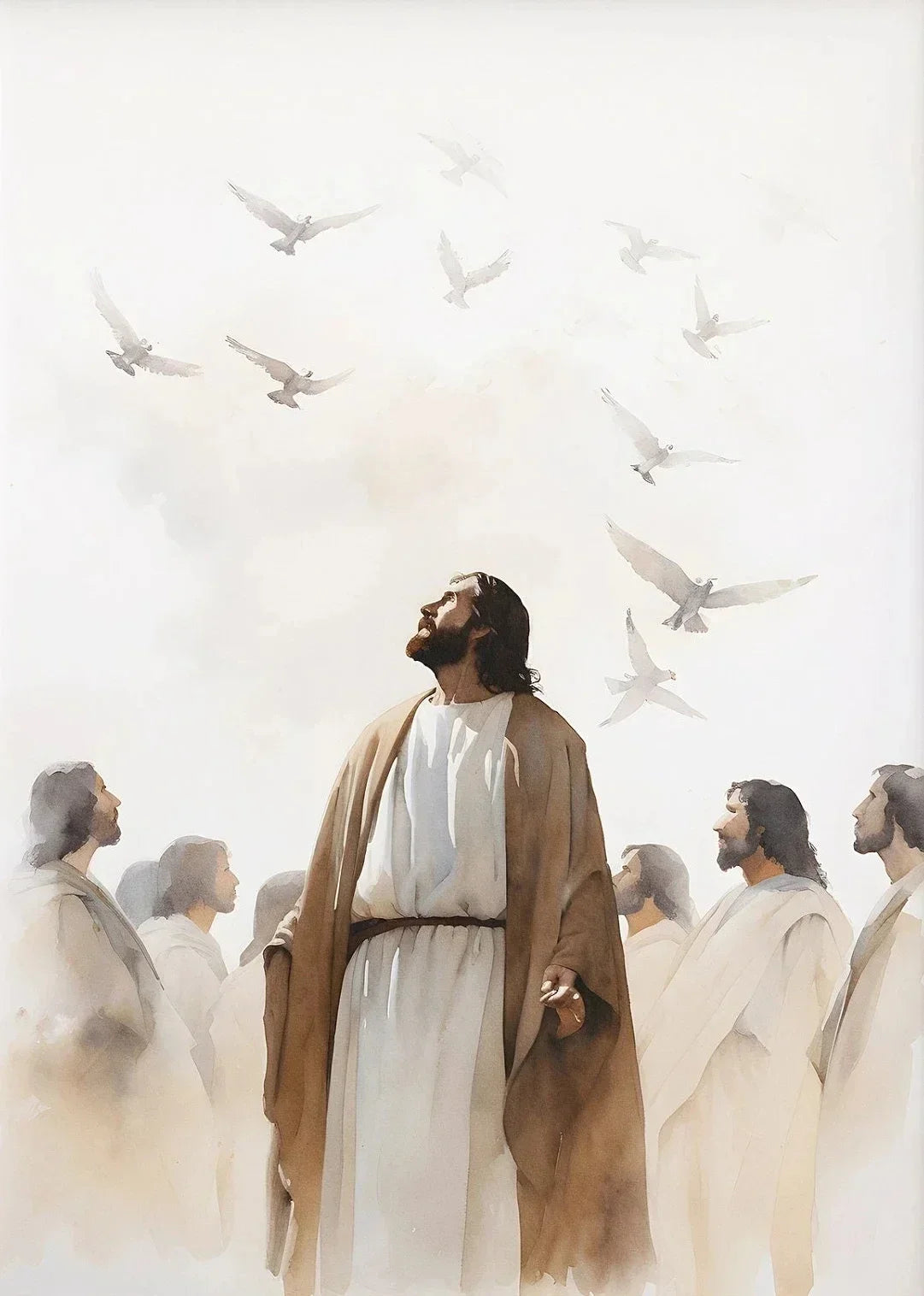 Jesus Walking on Water Canvas Wall Art | Biblical Home Decor