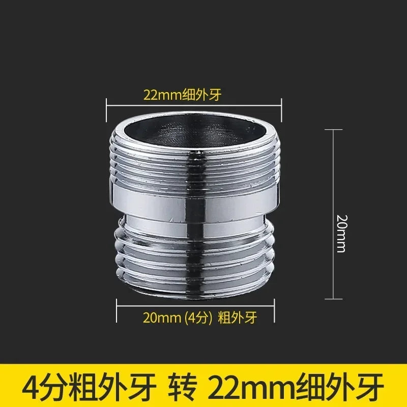 Brass Faucet Thread Coupler 1/2" to M16–M28 | Kitchen & Bath