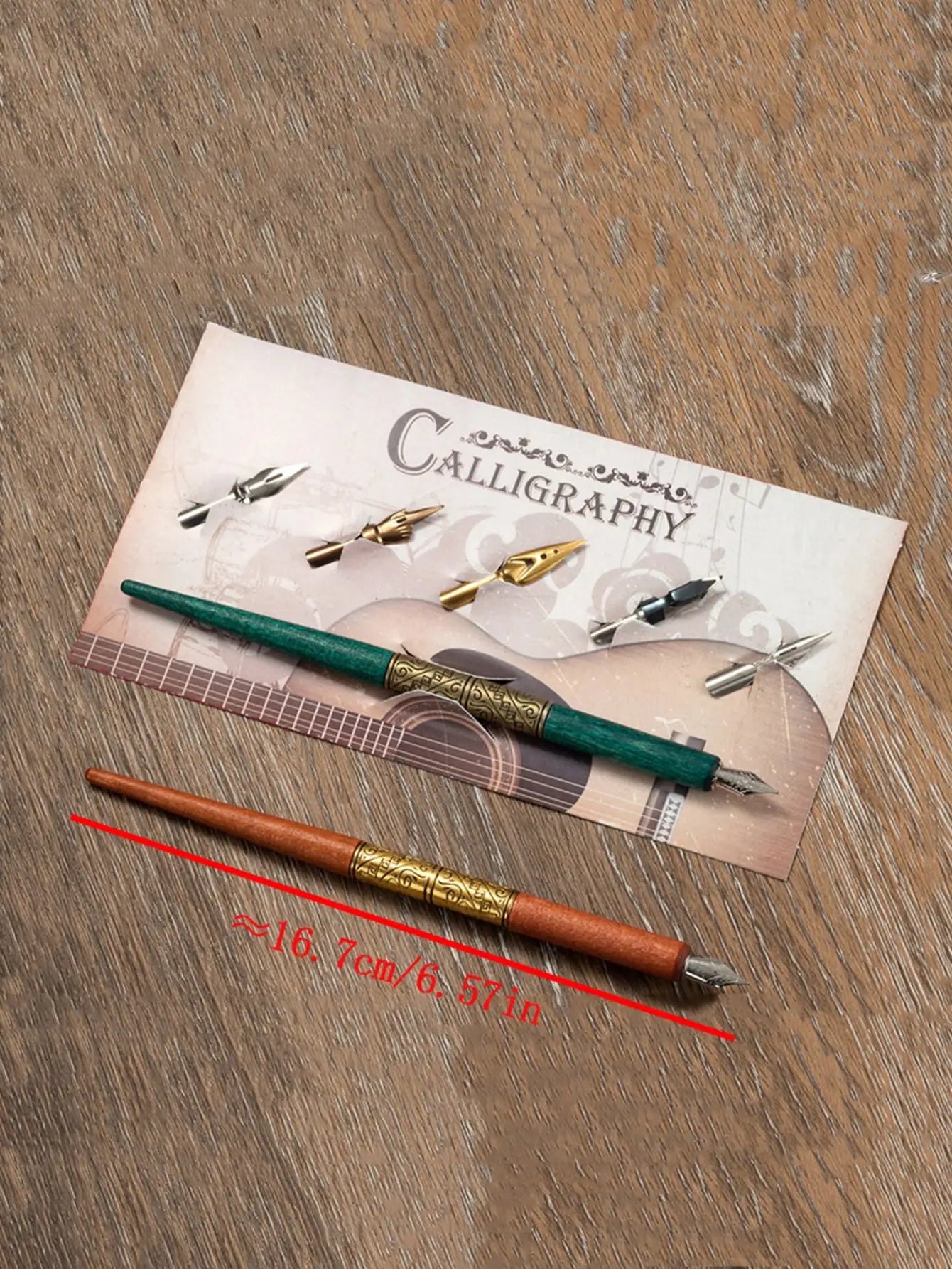 Bview Art Comic Dip Pen 5 Wooden Handler Artist Cartoon Calligraphy