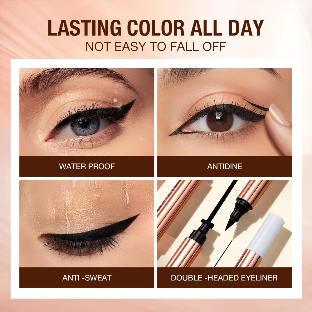 O.TWO.O Dual-Ended Stamp Liquid Eyeliner – Waterproof Cat Eye