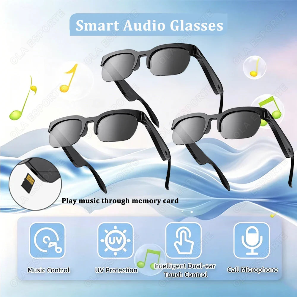 AI Smart Glasses – Bluetooth, Translation, Music & Calling