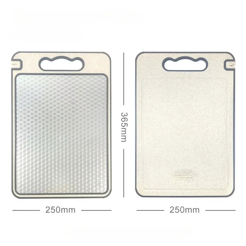 New Stainless Steel Cutting Board Double Sided Chopping Board for Kitchen Scratch Resistant Anti-Slip Silicone Edges Peaceful Pleasures Health and Wellness