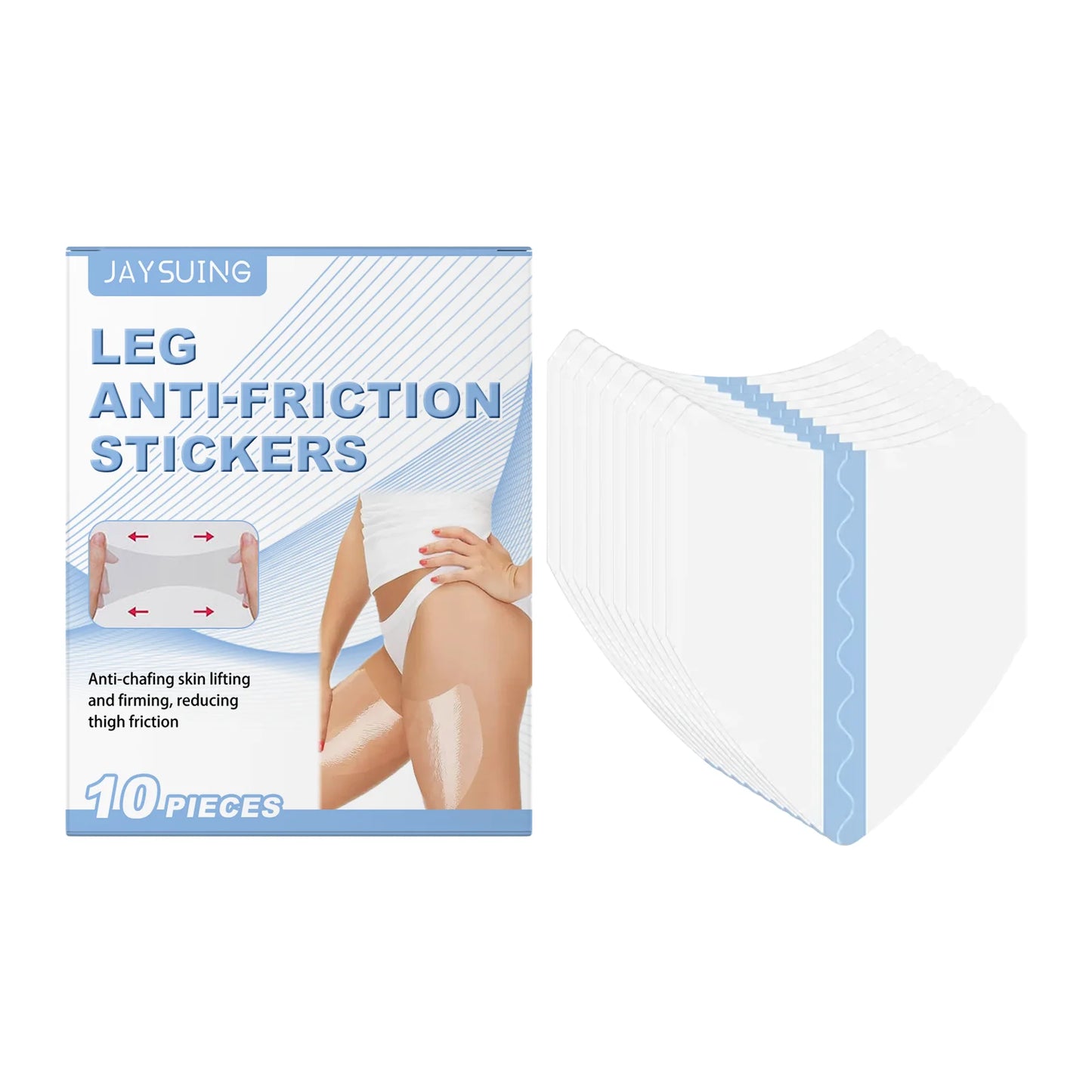 Invisible Anti-Chafing Thigh Patches – 10 Pack Waterproof
