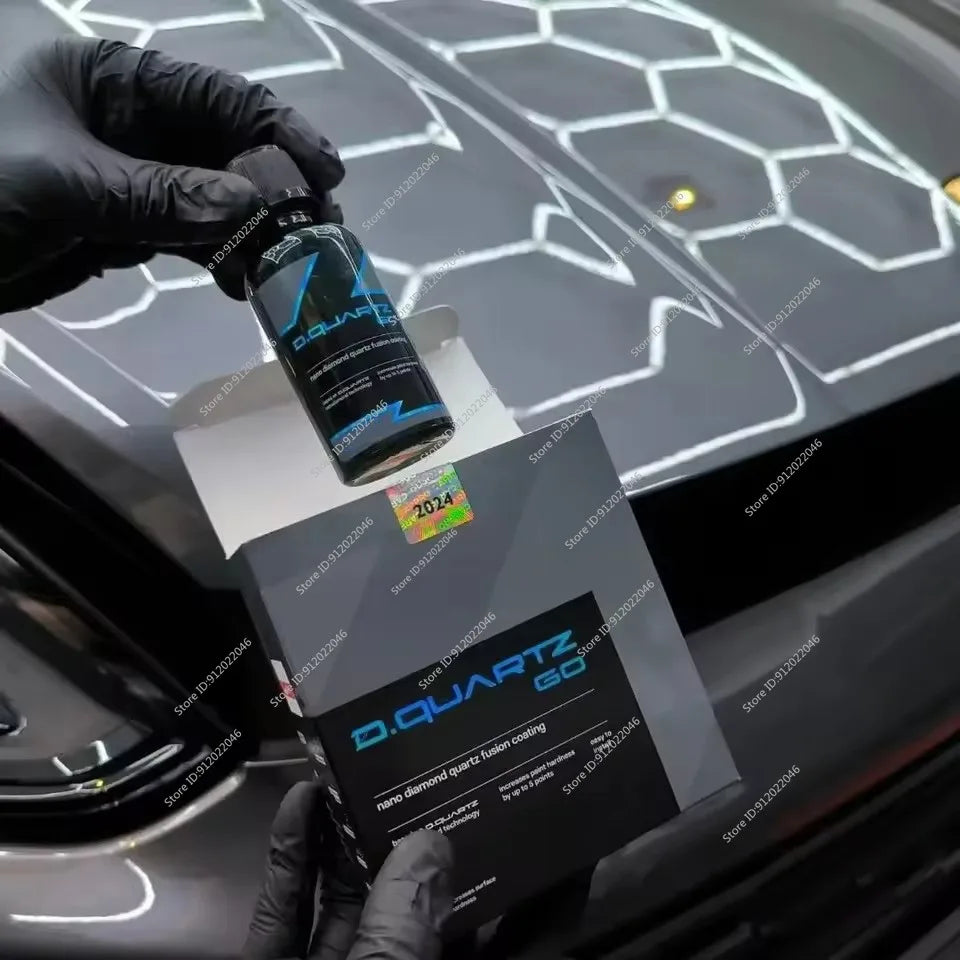DQUARTZ GO 50ml Kit Nano Diamond Quartz Fusion Ceramic Coating for Car Care Enhanced Protection Gloss Increase Surface Hardness Peaceful Pleasures Health and Wellness